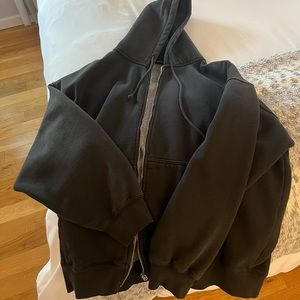 Brandy Melville Black Zip Up